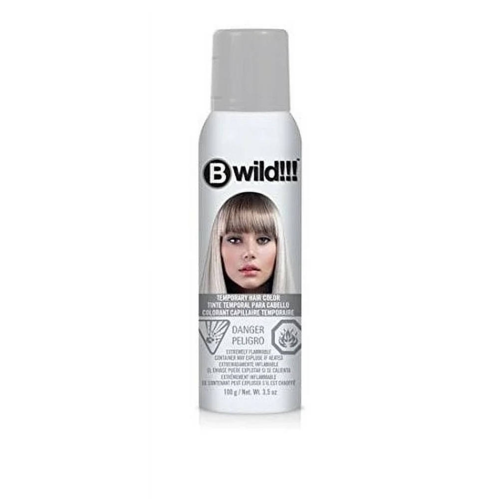 B Wild Temporary Hair Colour Spray Siberian White 3.5 Oz New Factory Sealed
